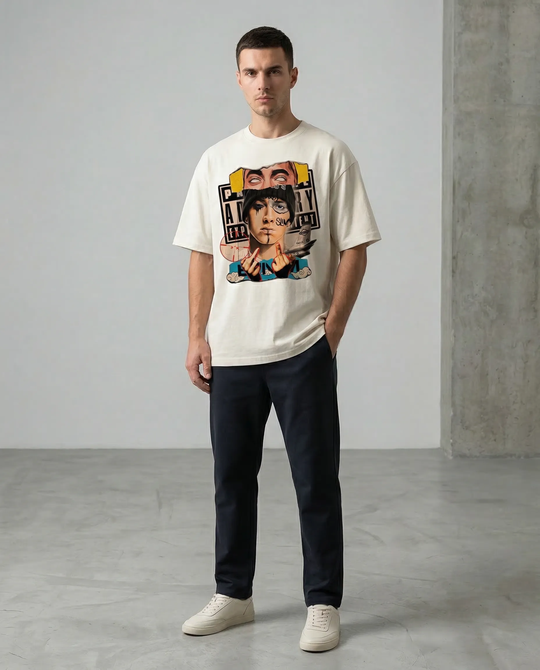 eminem oversized roundneck t shirt