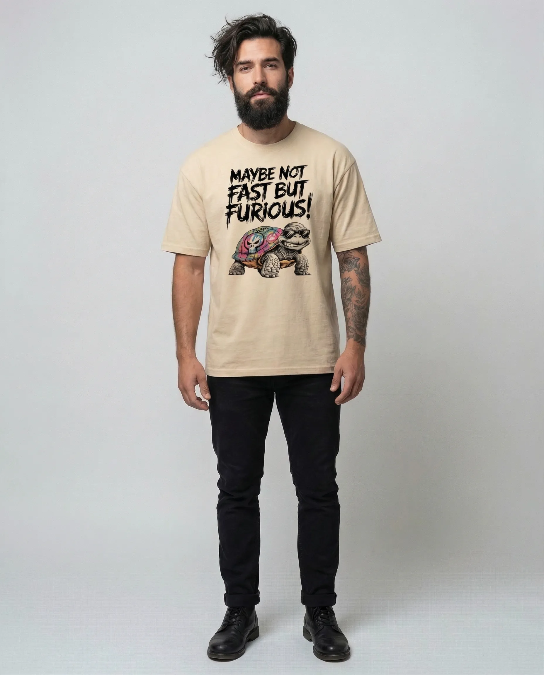 skull oversized roundneck t shirt (copy)