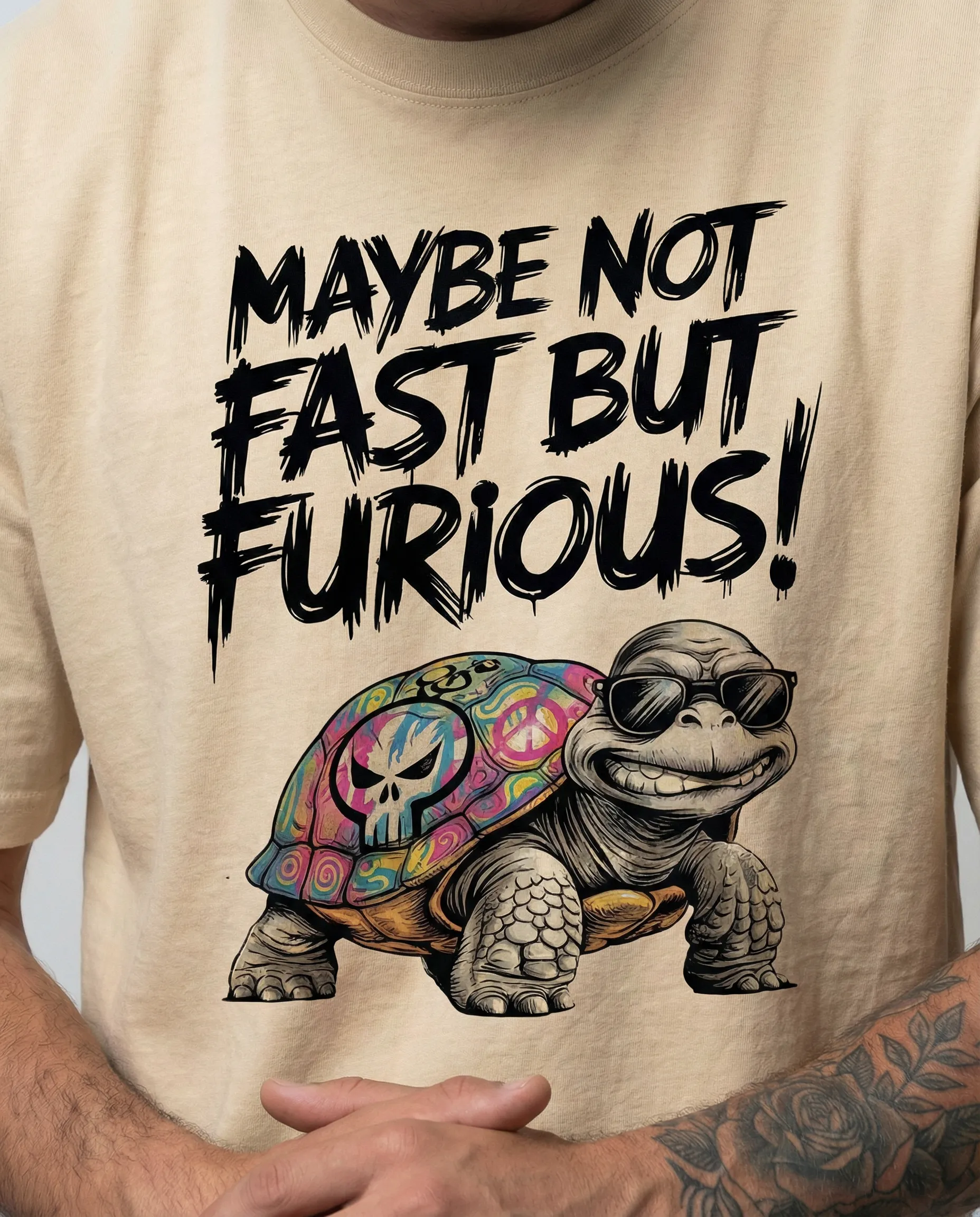 skull oversized roundneck t shirt (copy)