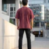 acid wash green oversized round neck t shirt