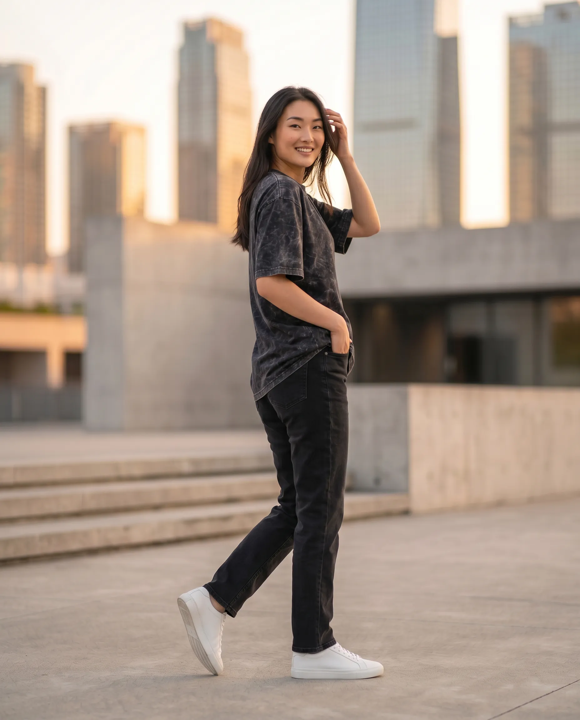 acid wash maroon oversized round neck t shirt