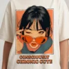 consciously oversized round neck t shirt women