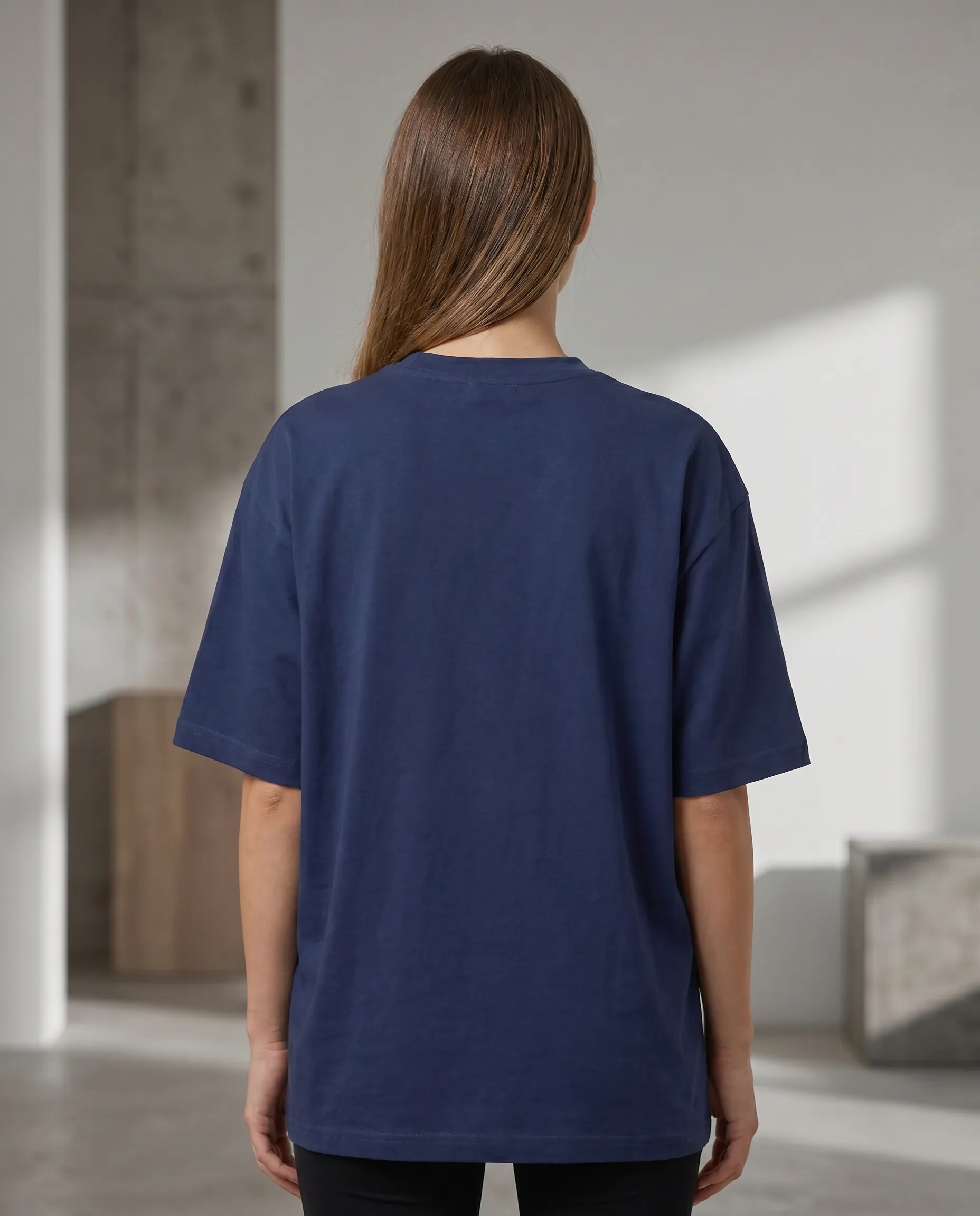 moods oversized round neck t shirt women (copy)