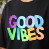 good vibes oversized round neck t shirt women good vibes oversized round neck t shirt women