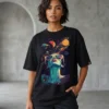 imagination oversized round neck t shirt women