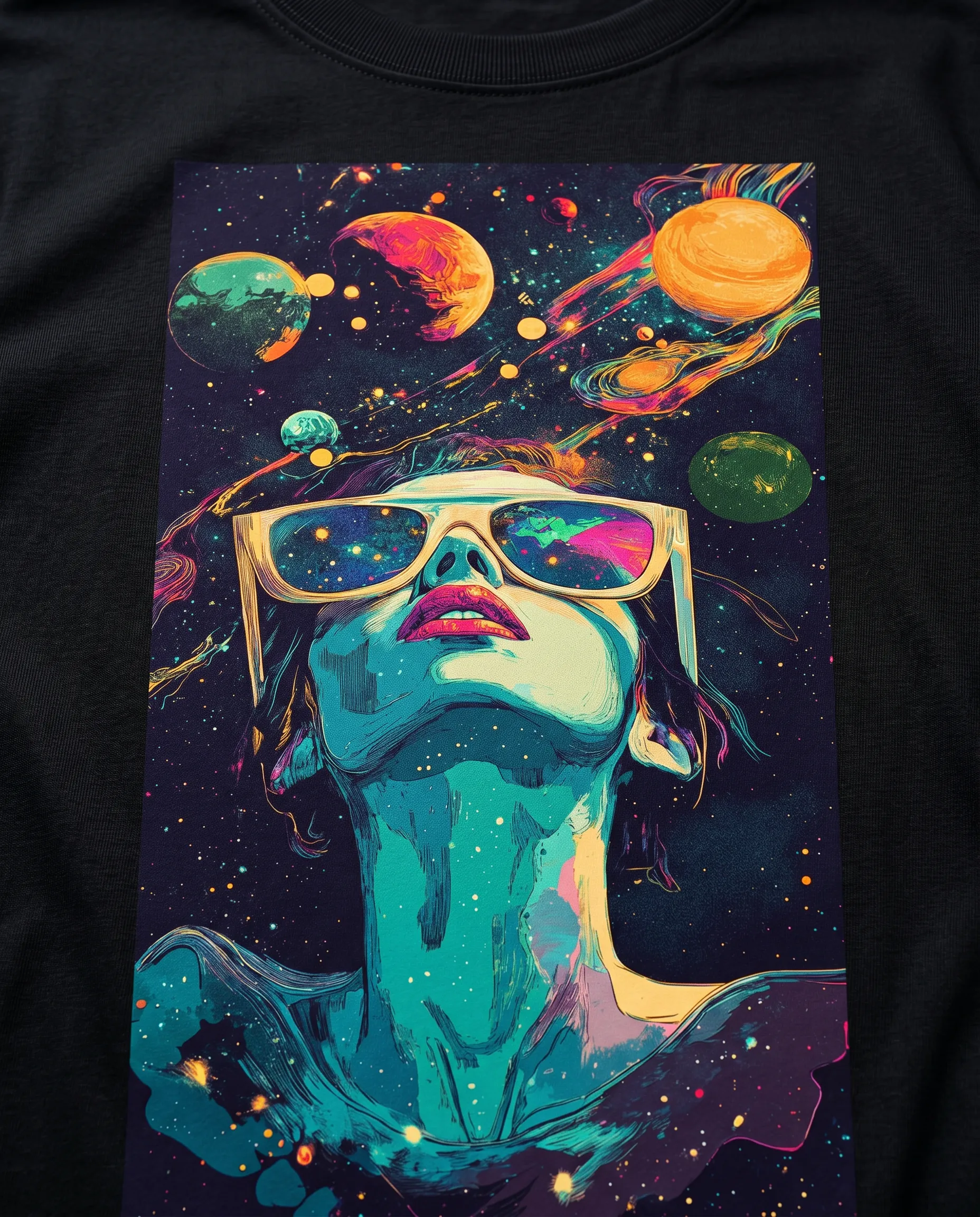 imagination oversized round neck t shirt women