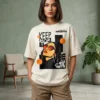 keep the vibe oversized round neck t shirt women
