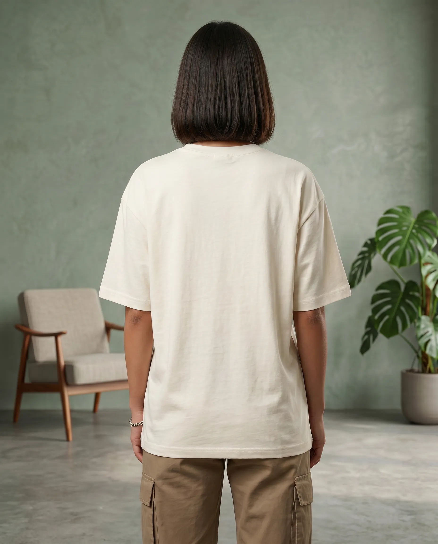 keep the vibe oversized round neck t shirt women