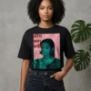 log kya kahenge oversized round neck t shirt women