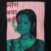 log kya kahenge oversized round neck t shirt women