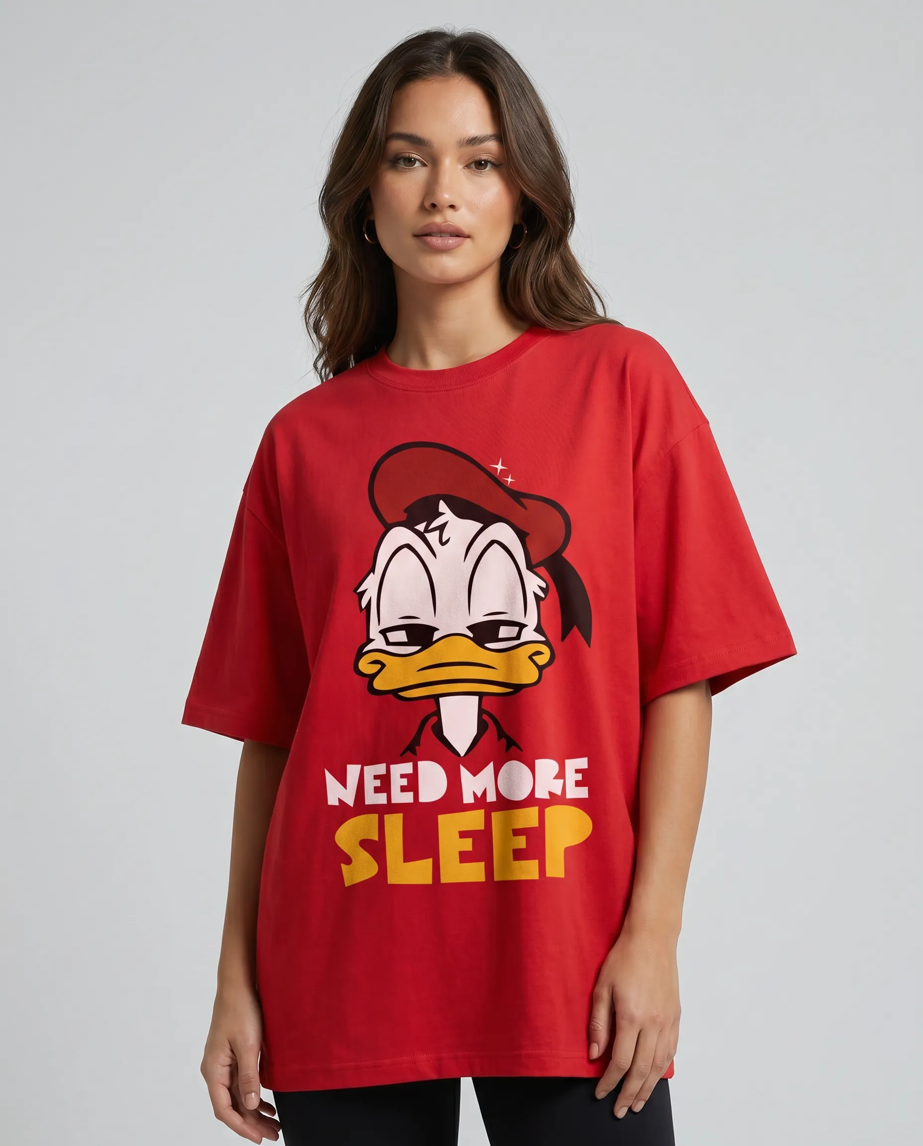 lost focus oversized round neck t shirt women (copy)