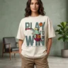 positive energy oversized round neck t shirt women (copy)
