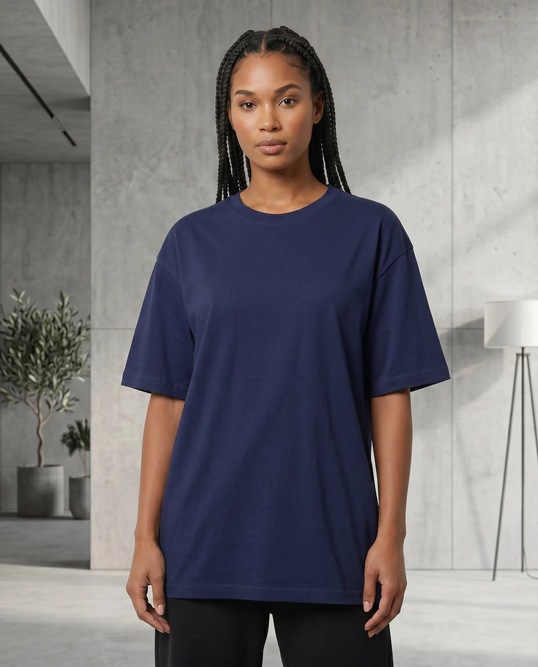moods oversized round neck t shirt women (copy)