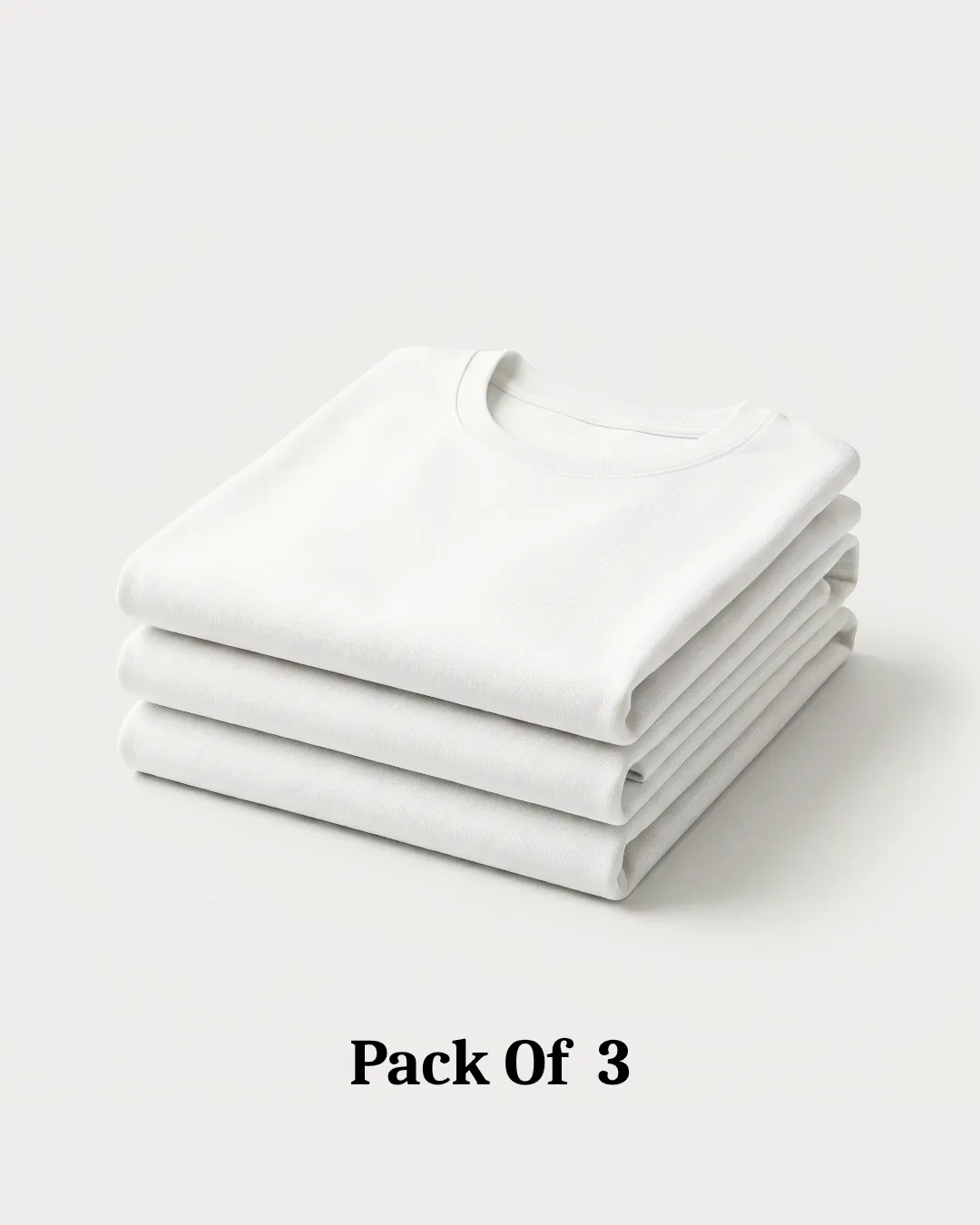 regular t shirt combo of 3 black, white and green