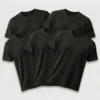 regular t shirt combo of 5 black regular t shirt combo of 5 black