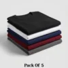 regular t shirt combo of 3 black, white and green
