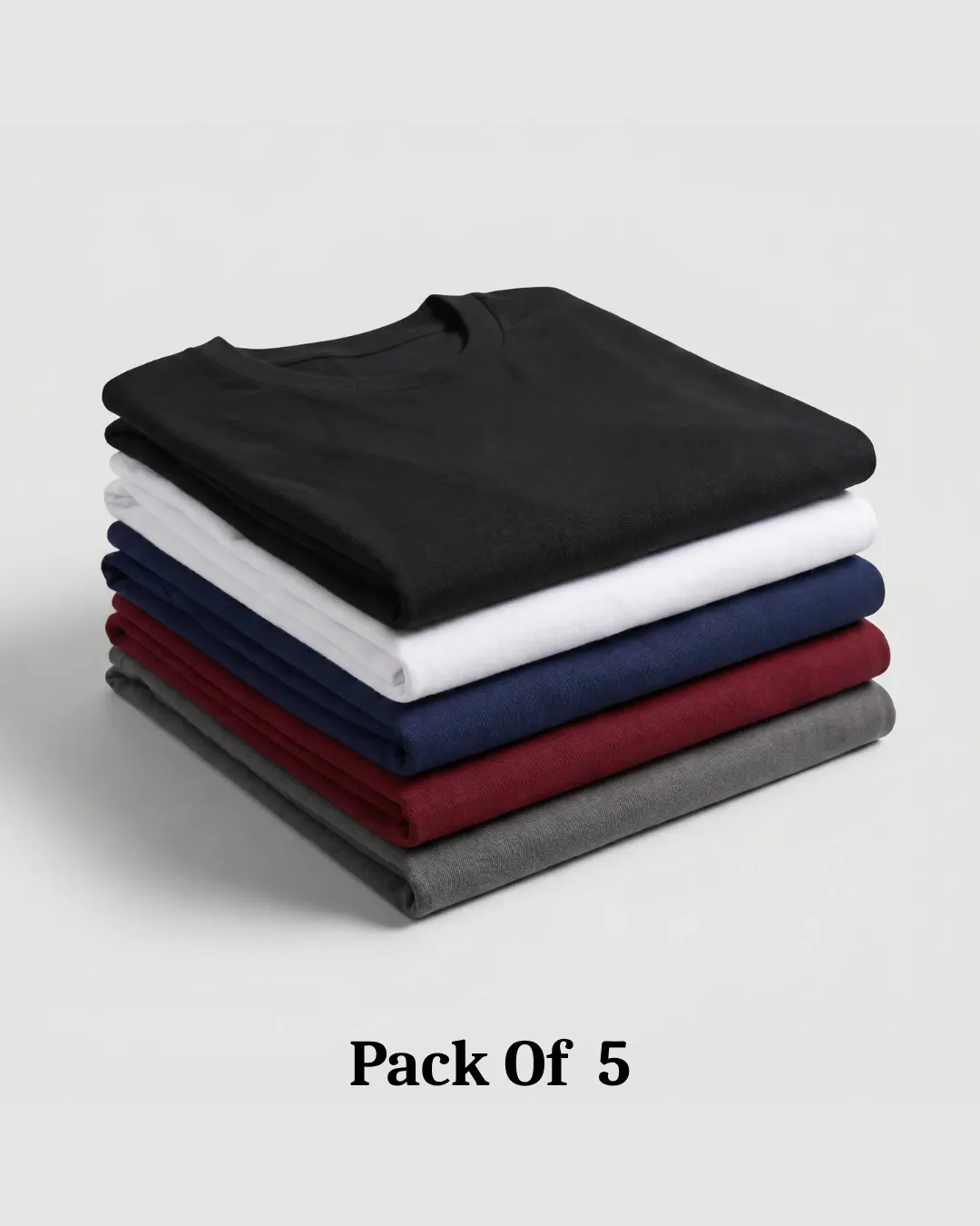 regular t shirt combo of 3 black, white and green