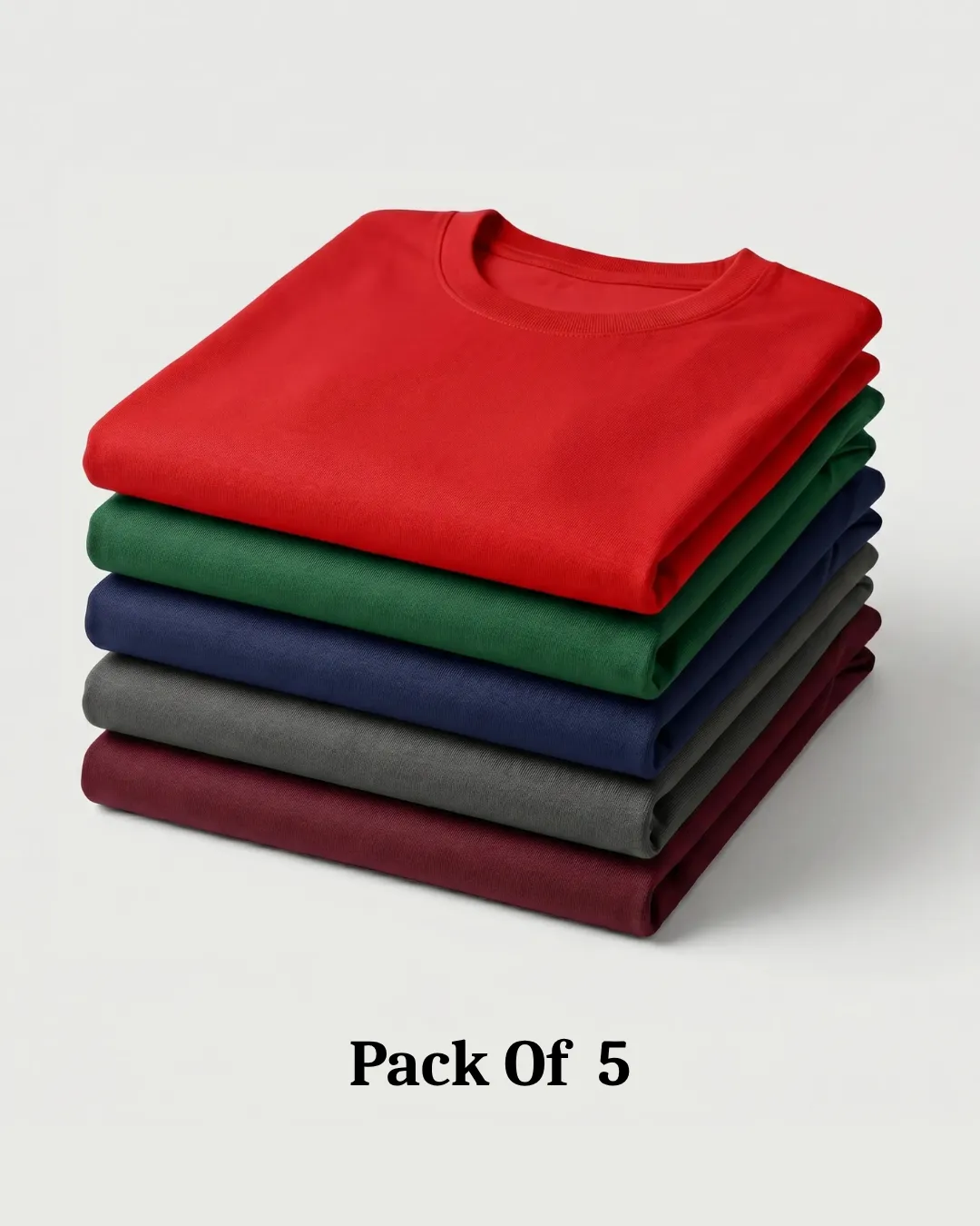 regular t shirt combo of 3 black, white and green regular t shirt combo of 3 black, white and green