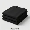regular t shirt combo of 3 black, white and green