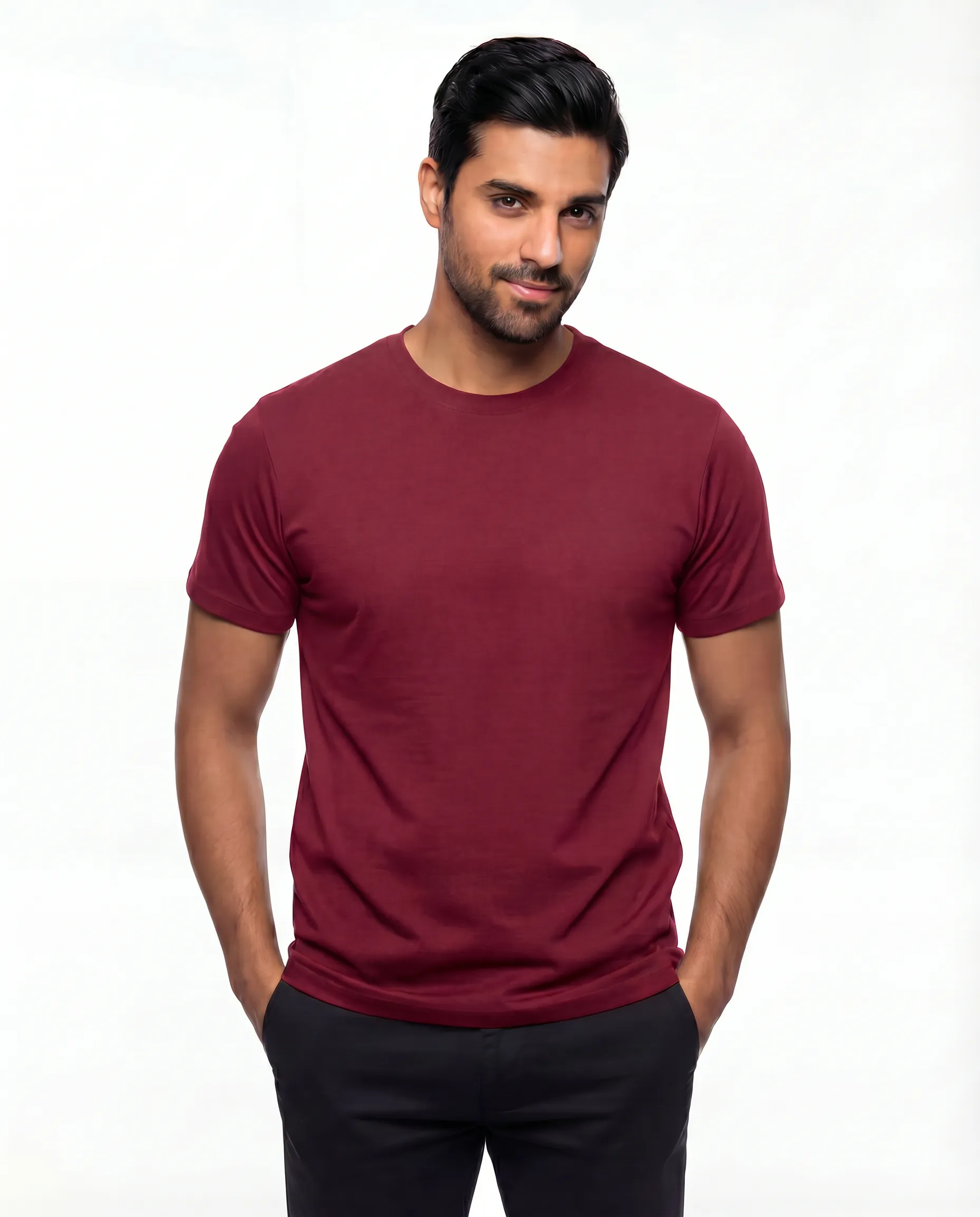 regular t shirt combo maroon, green and charcoal regular t shirt combo maroon, green and charcoal
