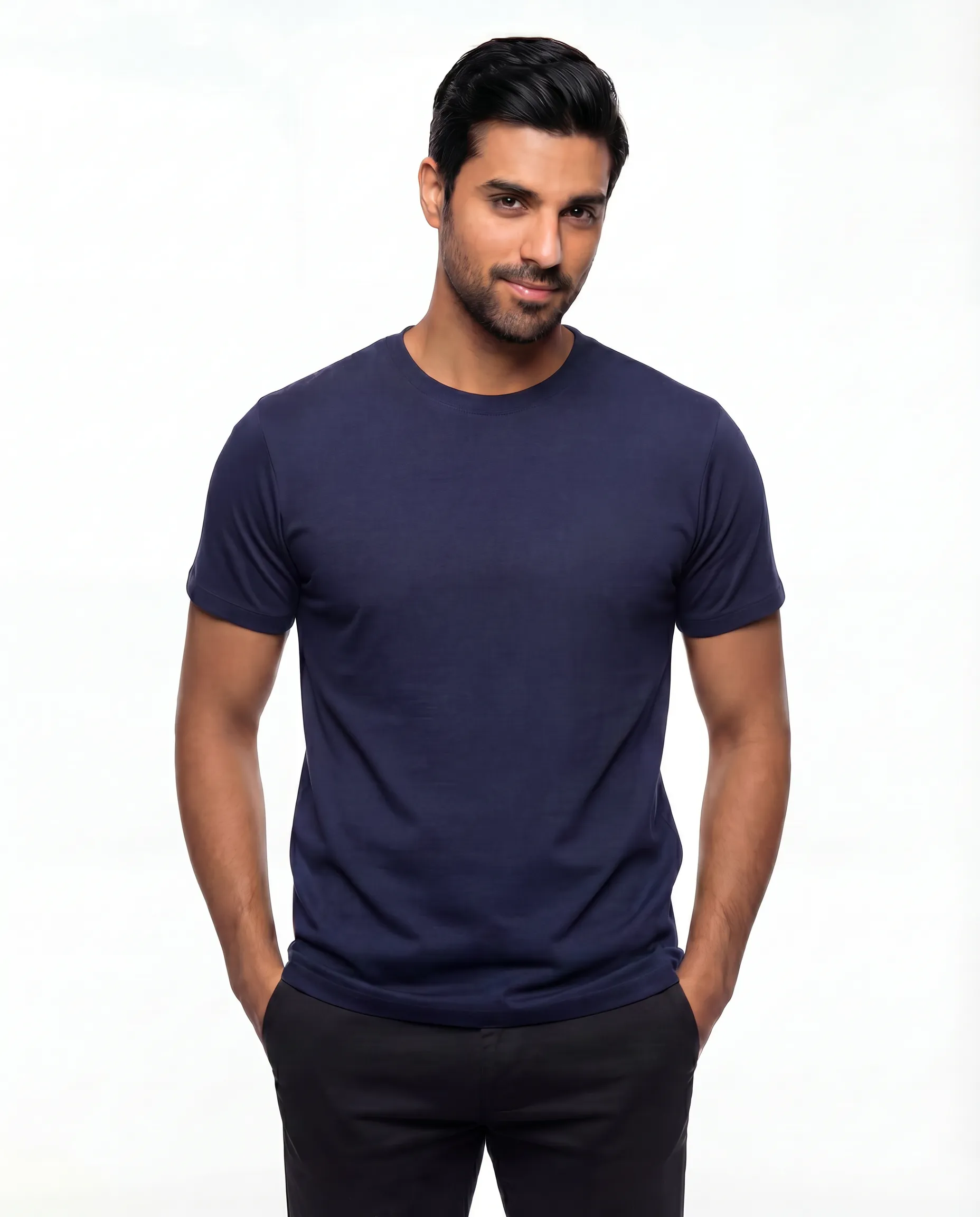 regular t shirt combo black, white and navy regular t shirt combo black, white and navy