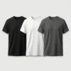 regular t shirt combo black, white and charcoal regular t shirt combo black, white and charcoal