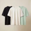 oversized t shirts combo black, off white and navy