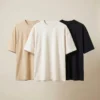 oversized t shirts combo black, off white and navy
