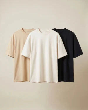 oversized t shirts combo black, off white and navy