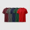 regular t shirt combo of 5 charcoal, navy, green, red and maroon regular t shirt combo of 5 charcoal, navy, green, red and maroon