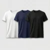 regular t shirt combo black, white and green regular t shirt combo black, white and green