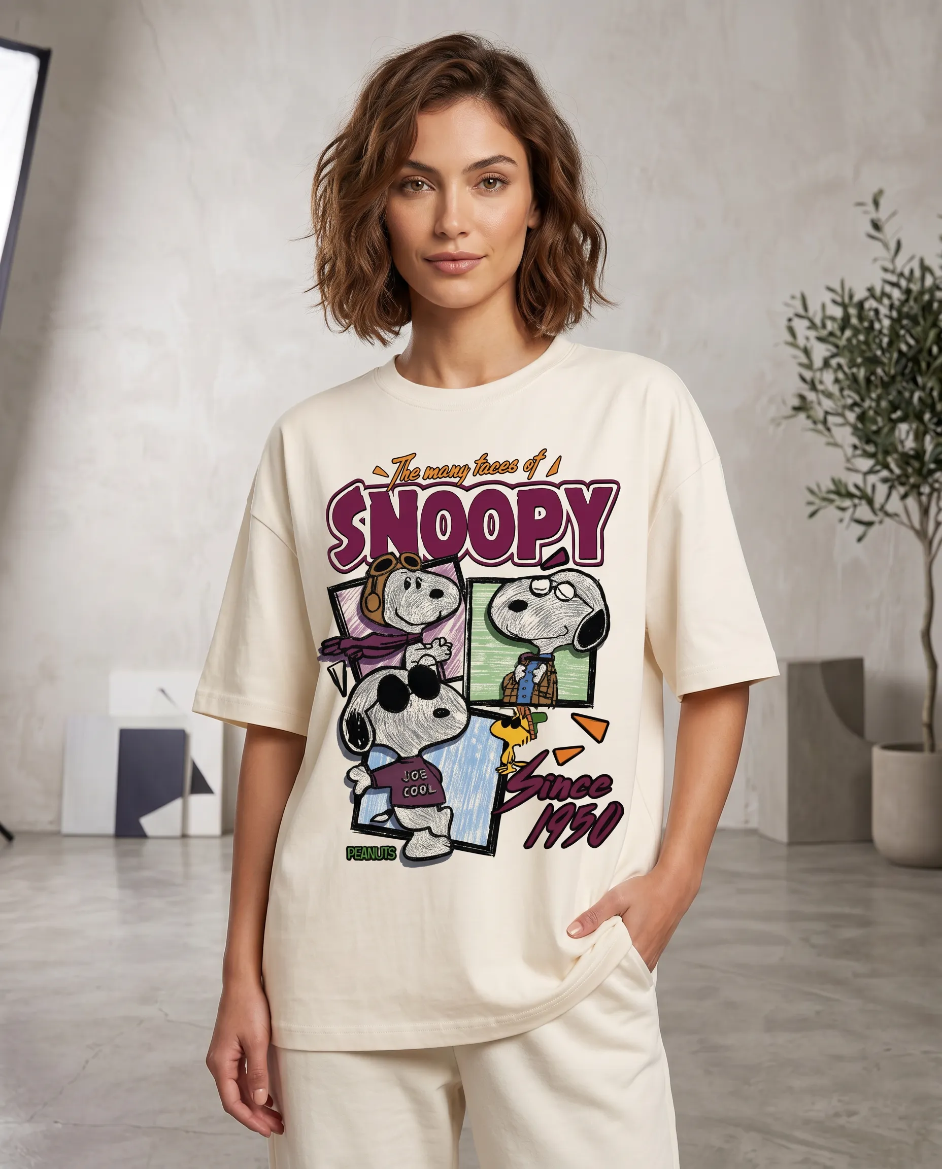 do not disturb oversized round neck t shirt women