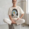 do not disturb oversized round neck t shirt women