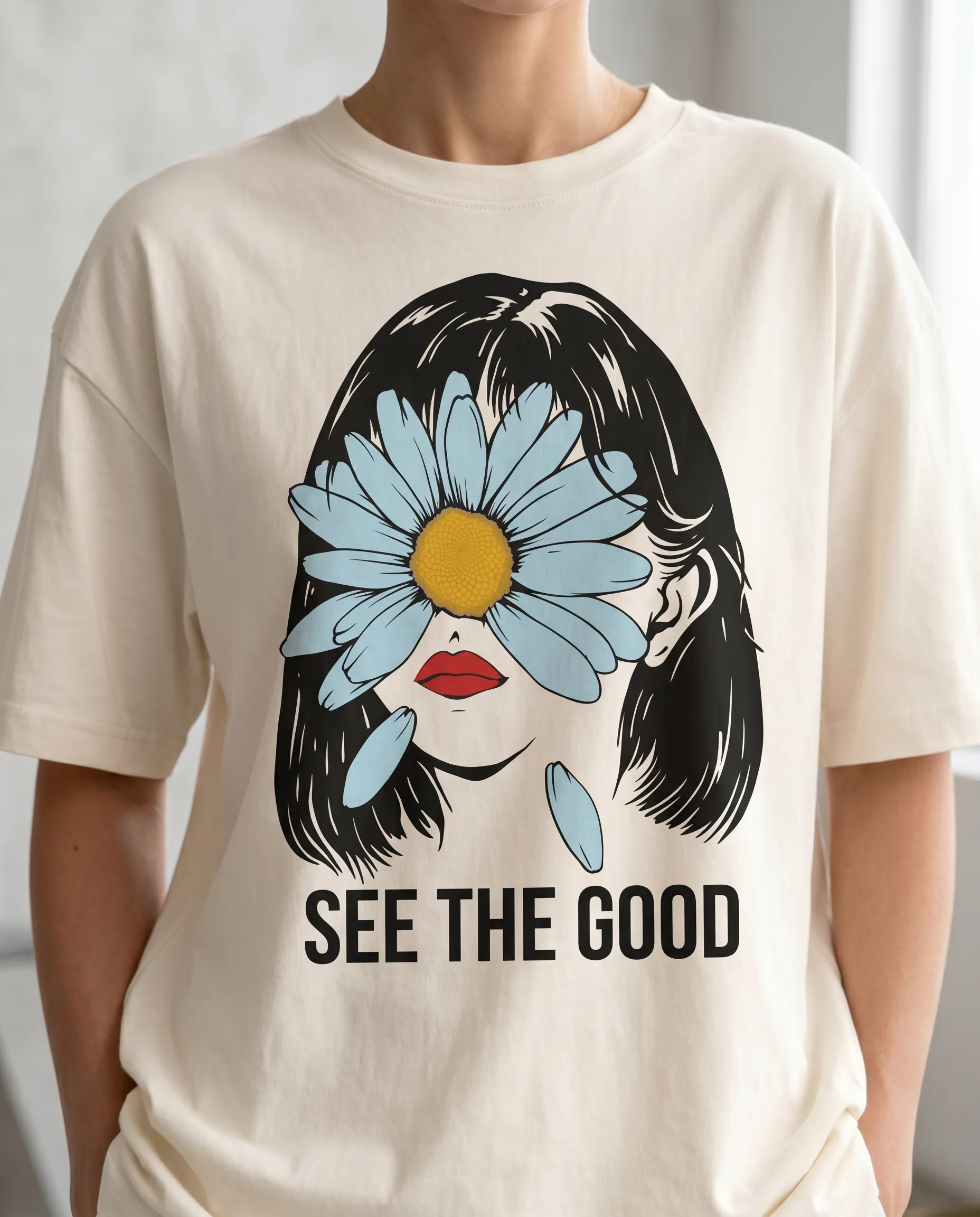 do not disturb oversized round neck t shirt women