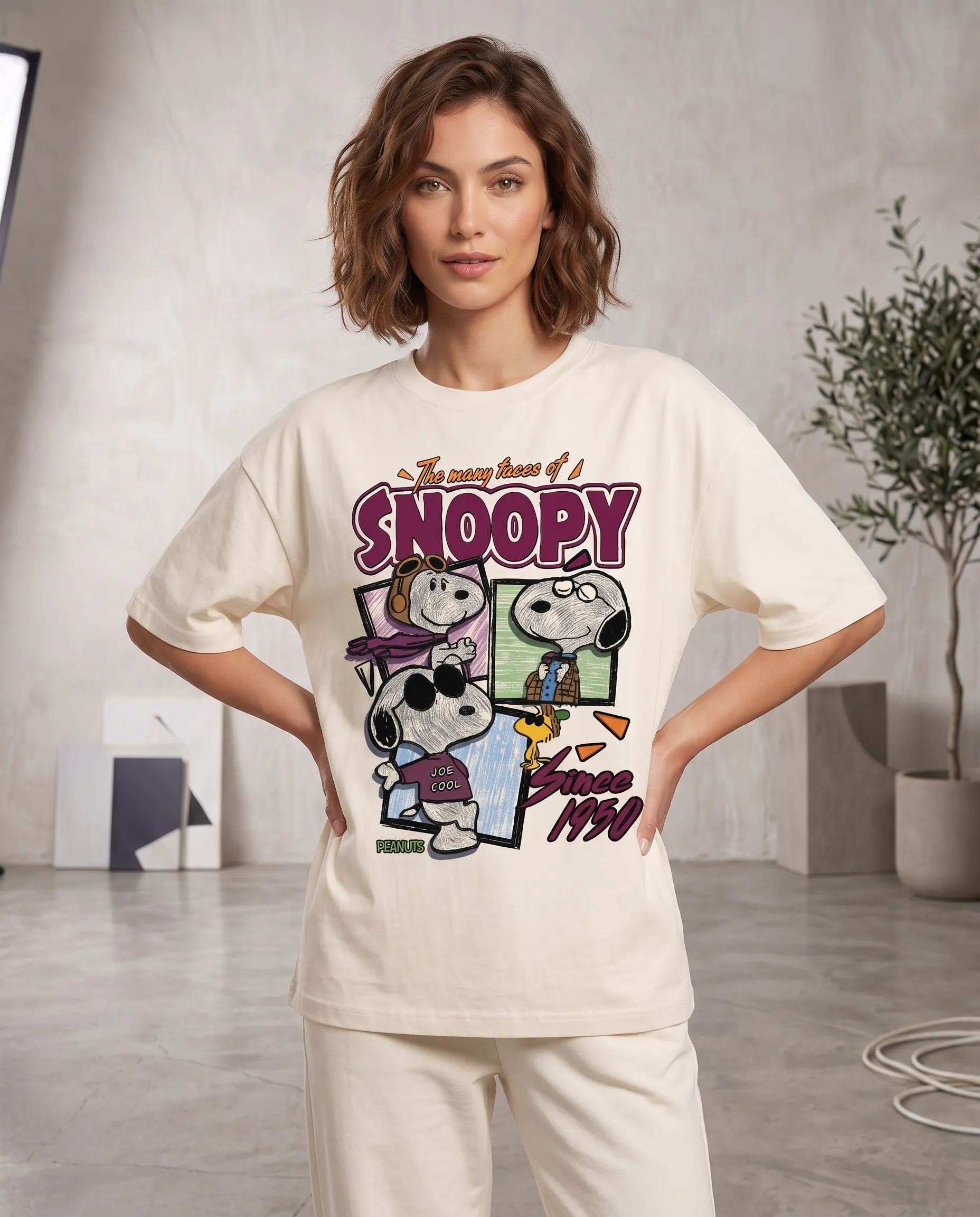 do not disturb oversized round neck t shirt women