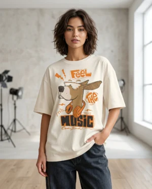 do not disturb oversized round neck t shirt women