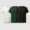 regular t shirt combo black, white and green regular t shirt combo black, white and green