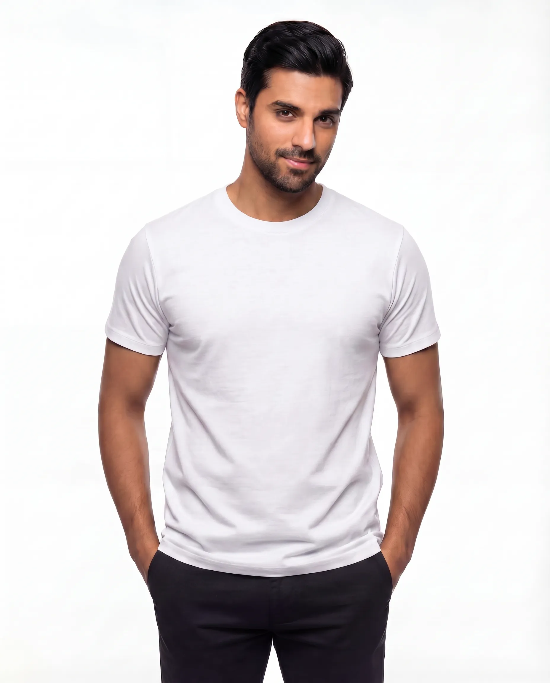 regular t shirt combo black, white and green