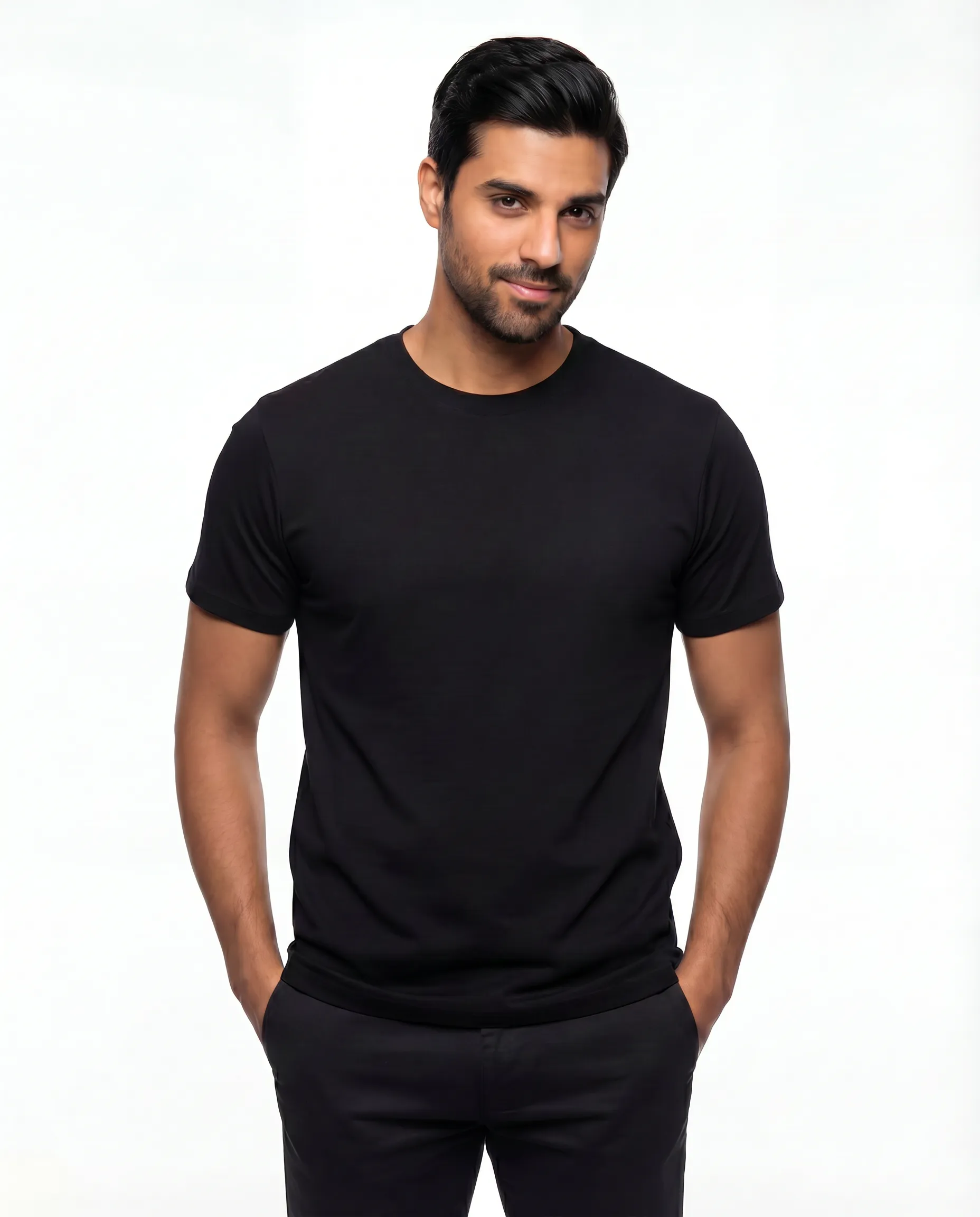 regular t shirt combo black, white and green regular t shirt combo black, white and green