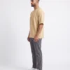 oversized drop shoulder round neck t shirt red