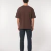 oversized drop shoulder round neck t shirt red