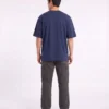 oversized drop shoulder round neck t shirt red
