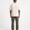 oversized drop shoulder round neck t shirt off white
