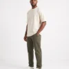 oversized drop shoulder round neck t shirt off white