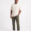 oversized drop shoulder round neck t shirt off white