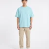 oversized drop shoulder round neck t shirt red