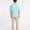 oversized drop shoulder round neck t shirt red