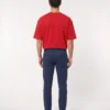 oversized drop shoulder round neck t shirt red
