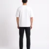 oversized drop shoulder round neck t shirt red